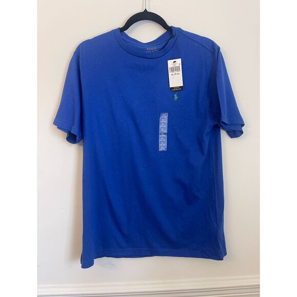 Polo Ralph Lauren Pony Cotton Crewneck Blue T-Shirt - Picture 1 of 4